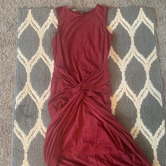 High Low Red Dress - Picture 2 of 3